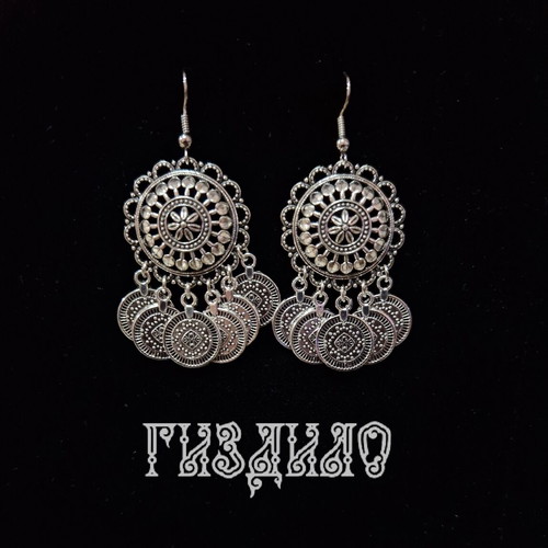 Earrings with steel hooks and pendants new