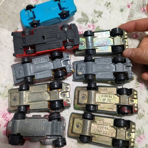 Greek toy cars used Pilaz Polfi Toys metal and plastic