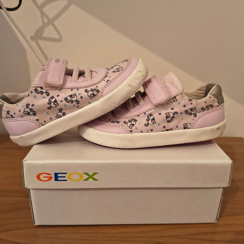 Geox sneakers used, unicorn design No 25 light pink