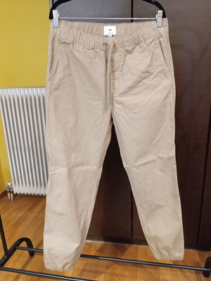 H&M men's pants new, beige, size S, fabric