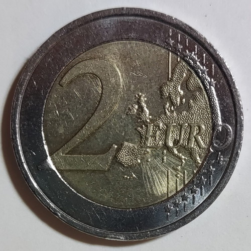 Αυστρία 2€ 2017 ευρώ νόμισμα μεταχειρισμένο, σχέδιο Bertha von Suttner
