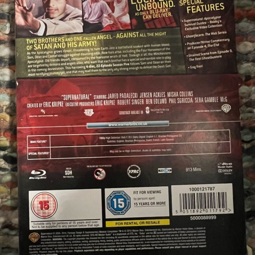 Supernatural Season 5 Boxset Blu-Ray like new