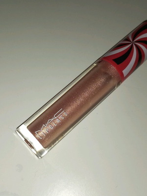 Mac Lipglass μεταχειρισμένο σε απόχρωση Mocha Swirl