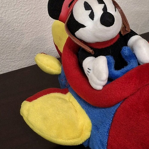 Vintage Mickey Mouse Pilot plush Disney 1997 Encore like new