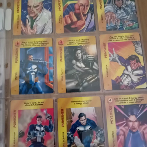 Vintage Marvel Overpower Trading Cards set of 36, new