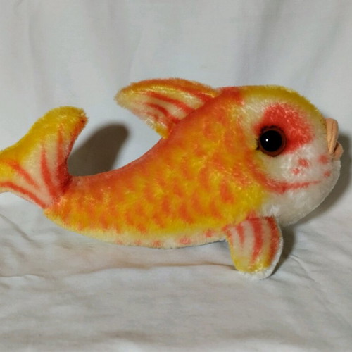 Steiff vintage plush fish like new, 1960s