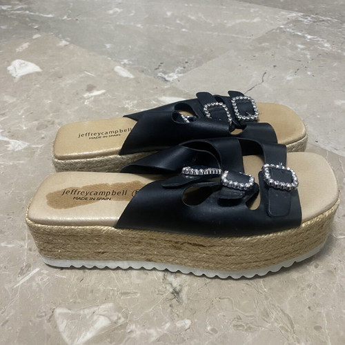 Jeffrey Campbell black platform sandals size 37 like new