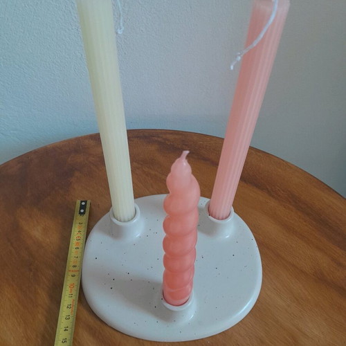 Ceramic Jysk Candlestick with 8 Candles Like New