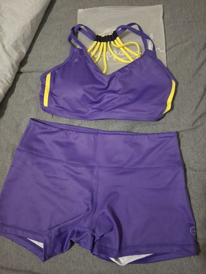 Sportswear set medium, new, purple and yellow