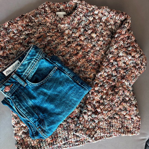 Zara and H&M set like new, size S, beige and blue
