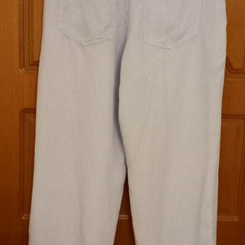 Mango blue 3/4 pants used, linen and lyocell, size L