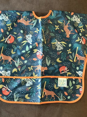 Bumkins Sleeved Bib Jungle New for 6-24 Months