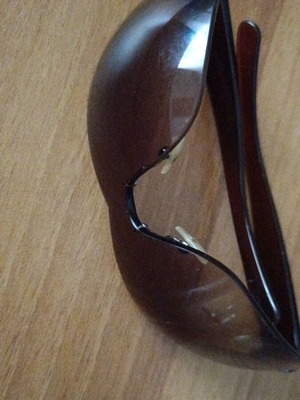 Prada men's sunglasses vintage, used, brown