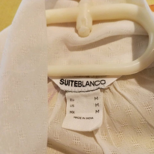 Vintage white shirt with neck tie like new, SUITEBLANCO