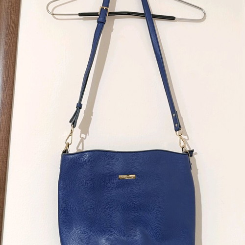Axel Concept blue shoulder crossbody bag like new with gold details
