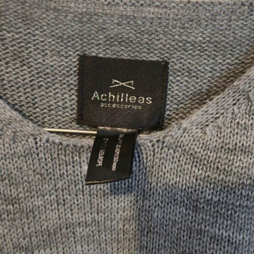 Achilleas Accessories Grey Knit Sweater with Dragon Design like new