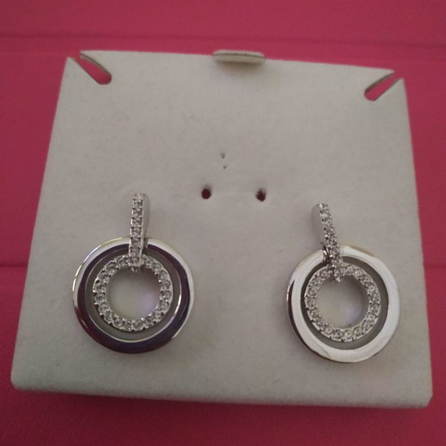 Swarovski jewelry set earrings and chain new, unused