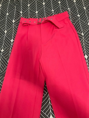 Bershka midi pants pink like new, size L