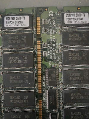 Sdram 2x512mb used