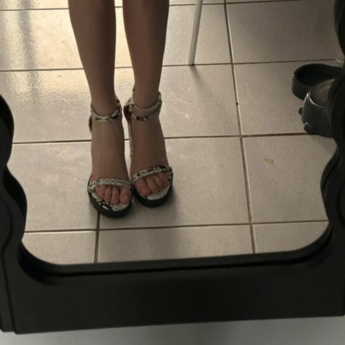 Attrattivo animal print pumps new black and white size 39