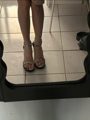 Γόβες Attrattivo καινούργιες animal print μαύρο και άσπρο μέγεθος 39