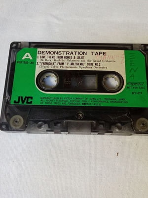 Κασέτα ήχου JVC vintage promo demonstration μεταχειρισμένη δεκαετίας 1980