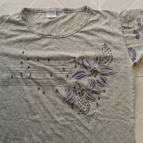 Short Sleeve Shirt like new, XL, gray and purple