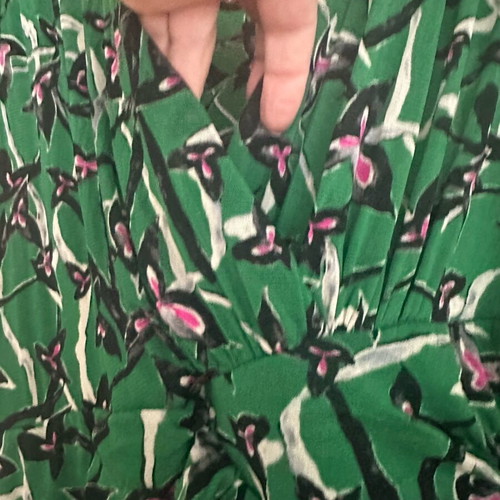Diane von Furstenberg Charlotte φόρεμα σαν καινούργιο, διπλής όψης δίχτυ, πράσινο και μωβ