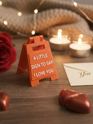 3D Printed Sign New With Personalized Message