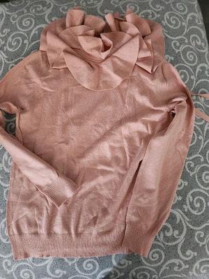Knitted sweater used, pink, size L