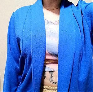 Μπλε γυναικείο σακάκι μεγέθους small-medium