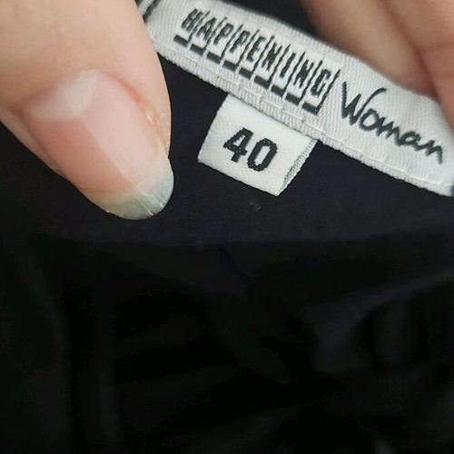 Women's dress used, black, with pleats on bust, size L