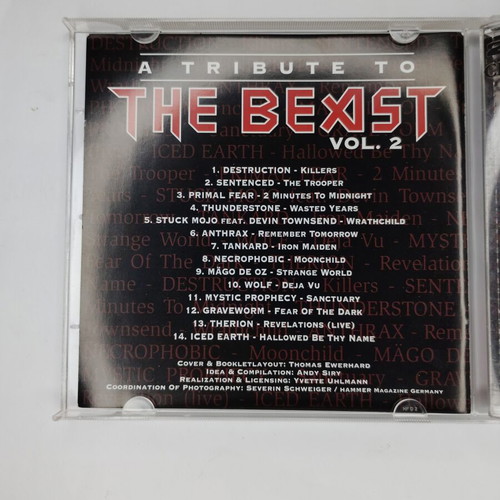 A Tribute To The Beast Vol.2 2xDisc CD, metal
