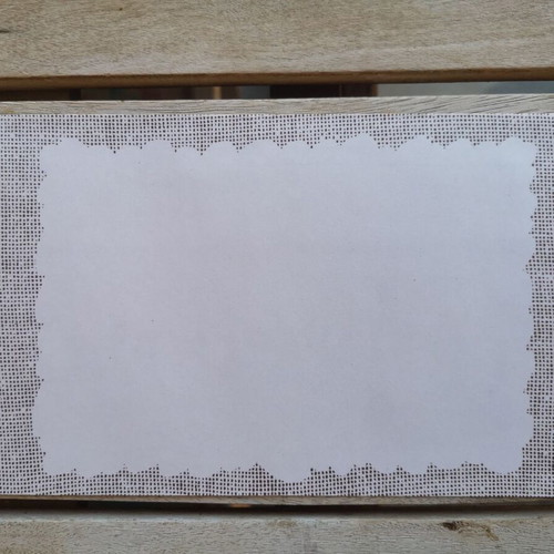 Letter set and envelope with kitten in shoe used