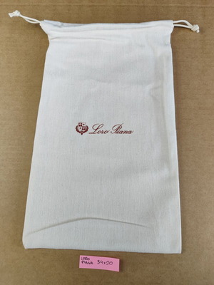 Loro Piana Dustbag protective case used 34 x 20 cm