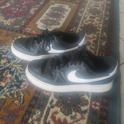Nike Air Force 1 black shoes like new, size 42