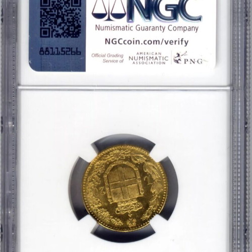 Gold Coin 20 Francs 1889 Italy Umberto I MS 63 Certified