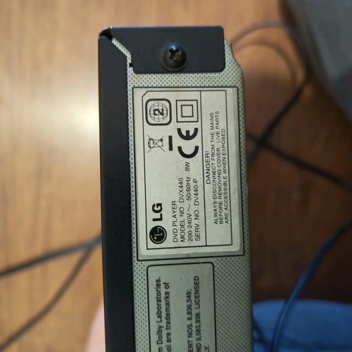 LG DVD Player DVX440 used without remote control