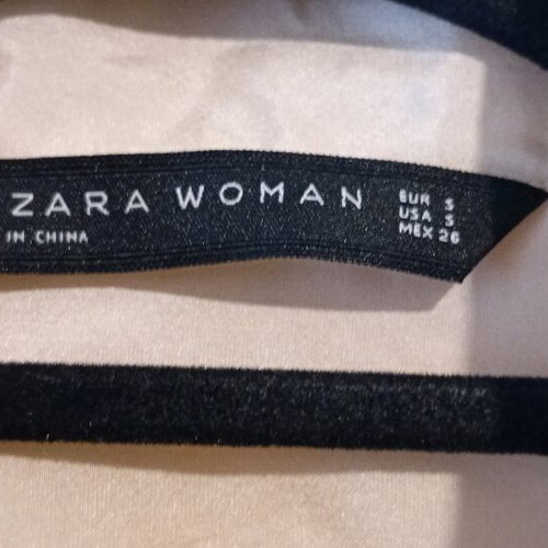Silk women's shirt Zara dusty pink S 100% silk new