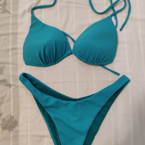 Swimsuit petrol-blue size L like new