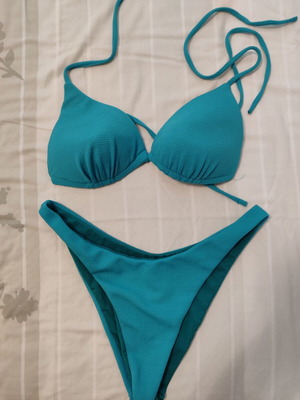 Swimsuit petrol-blue size L like new