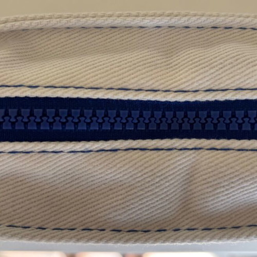 Korres beauty case new, empty, white and blue