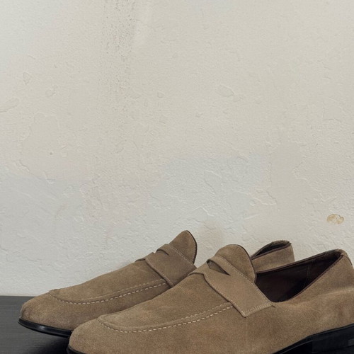 Kalogiou Loafers Size 46 Used, Beige and Brown