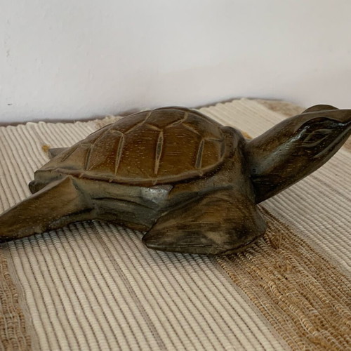 Wooden handmade turtle new, hand carved