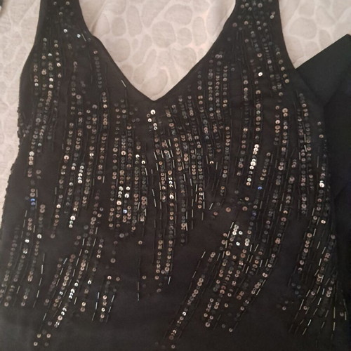 Zara evening set with sequin top and alpha-line skirt, like new, size S-M