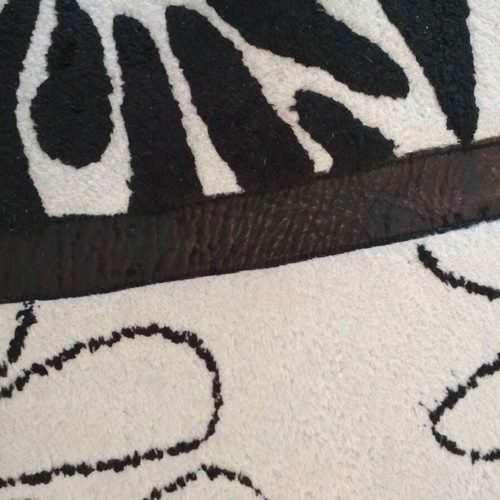 Christina Rossi Newplan rug like new, black and white, 1.60x2.30 m