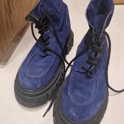 Vassilis Tsitsivas suede boots blue color like new