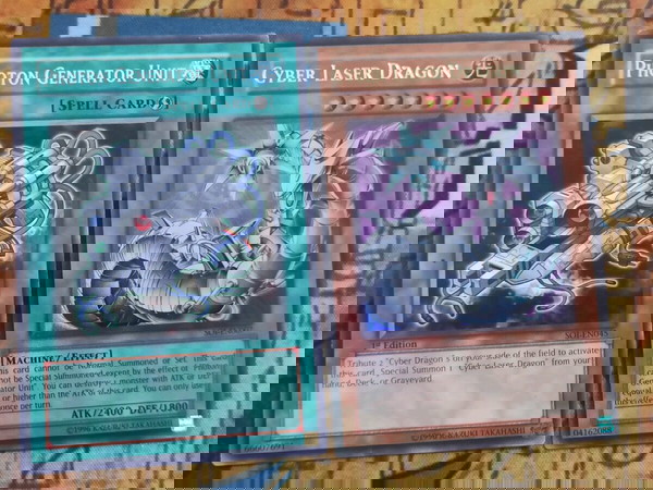 Cyber Laser Dragon & Photon Generation Unit (Yugioh)