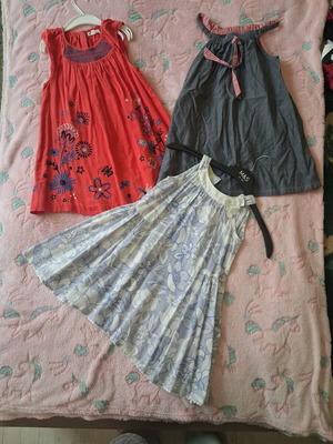 Φορέματα μεταχειρισμένα για κοριτσάκι 4-5 ετών, βαμβακερά, Du Pareil, Benetton, Monsoon