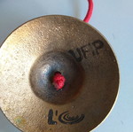 Small bronze UFIP cymbals used